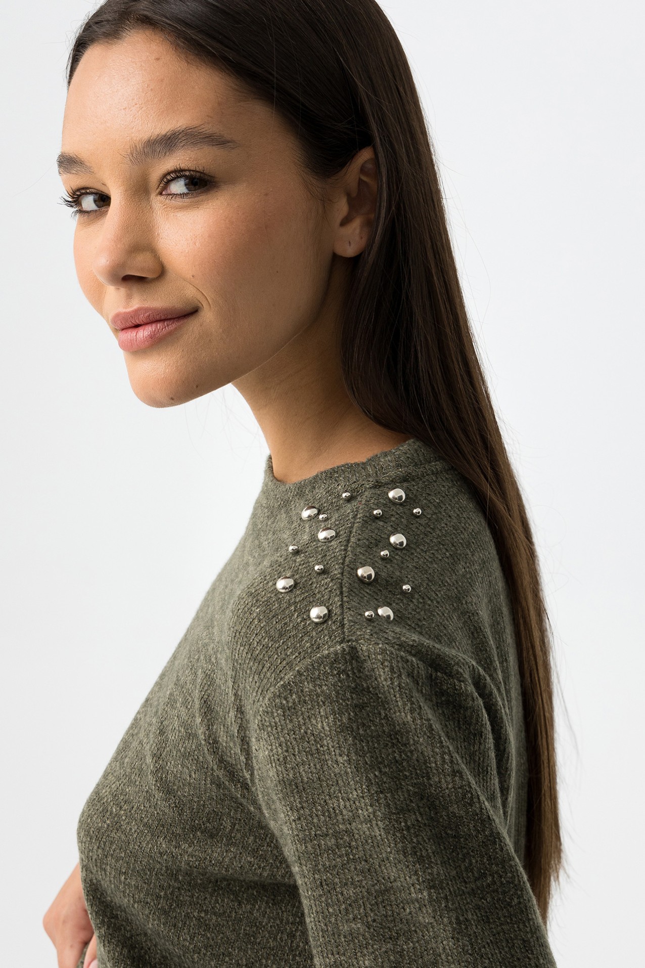 Embellished Knit Sweater