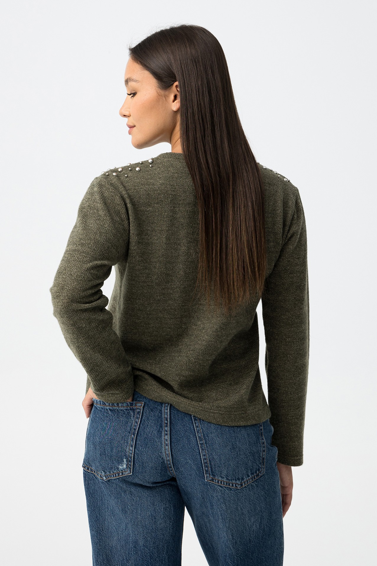 Embellished Knit Sweater