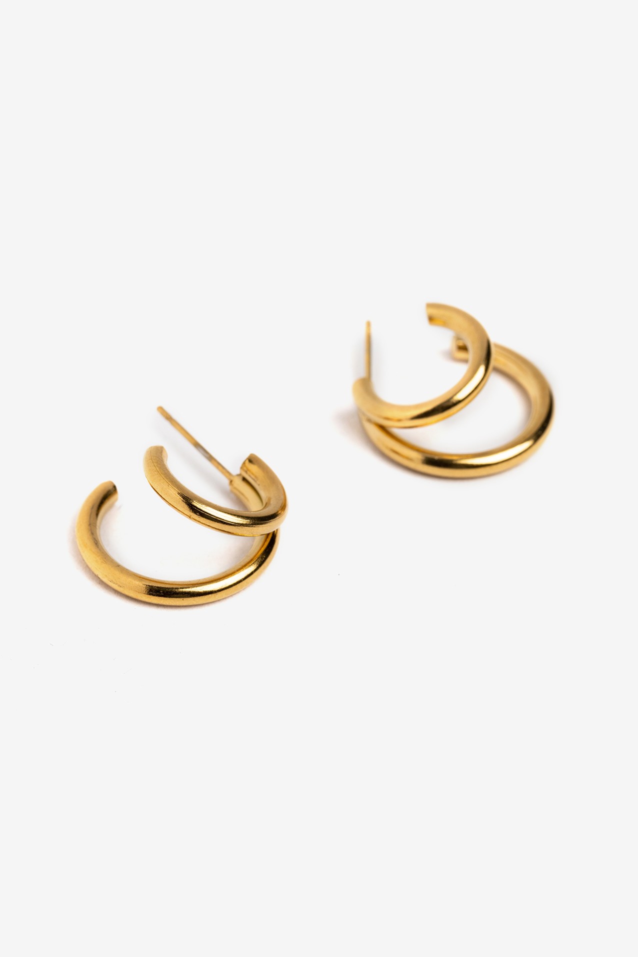 Golden Hoop Earrings