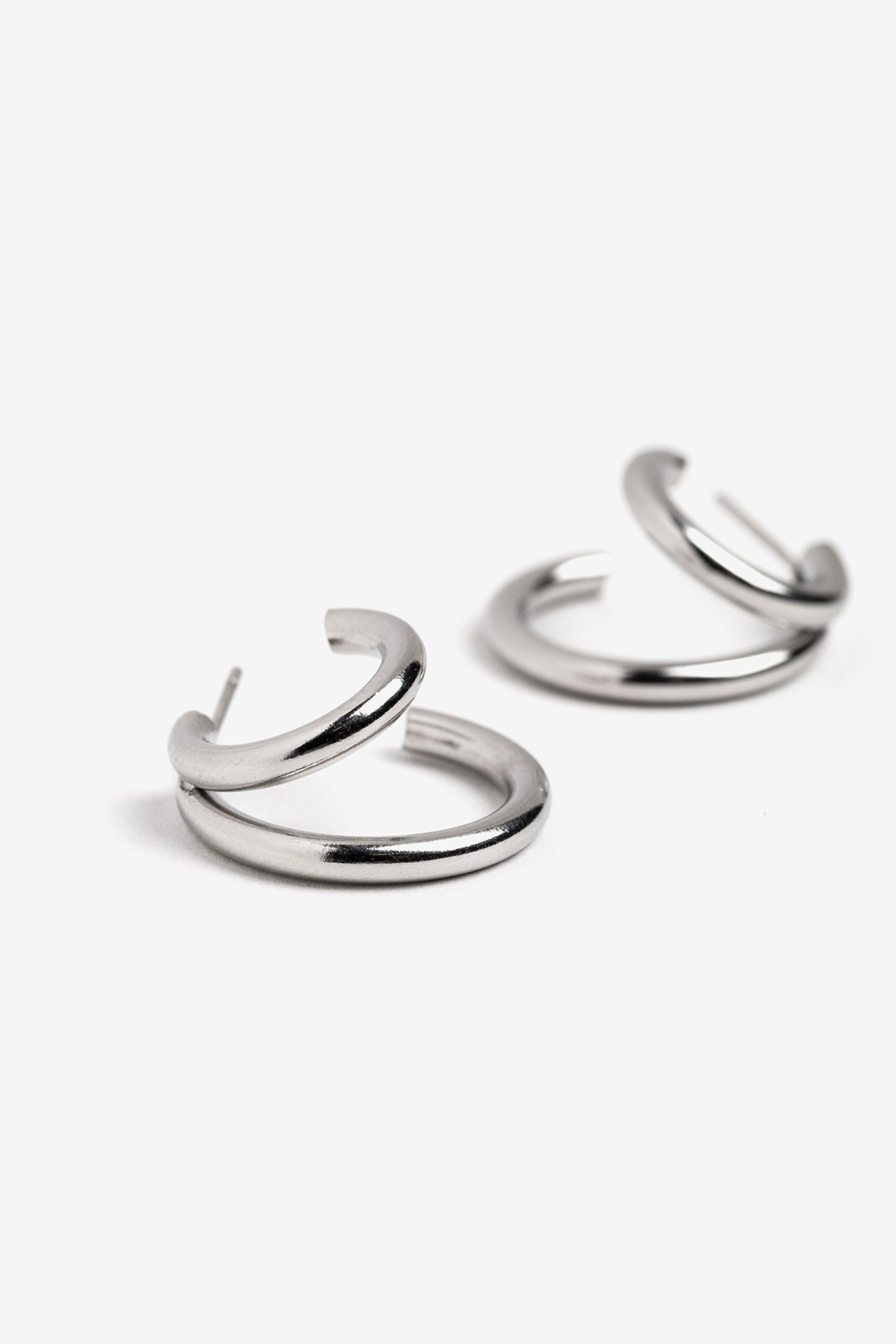 Twisted Silver Earrings