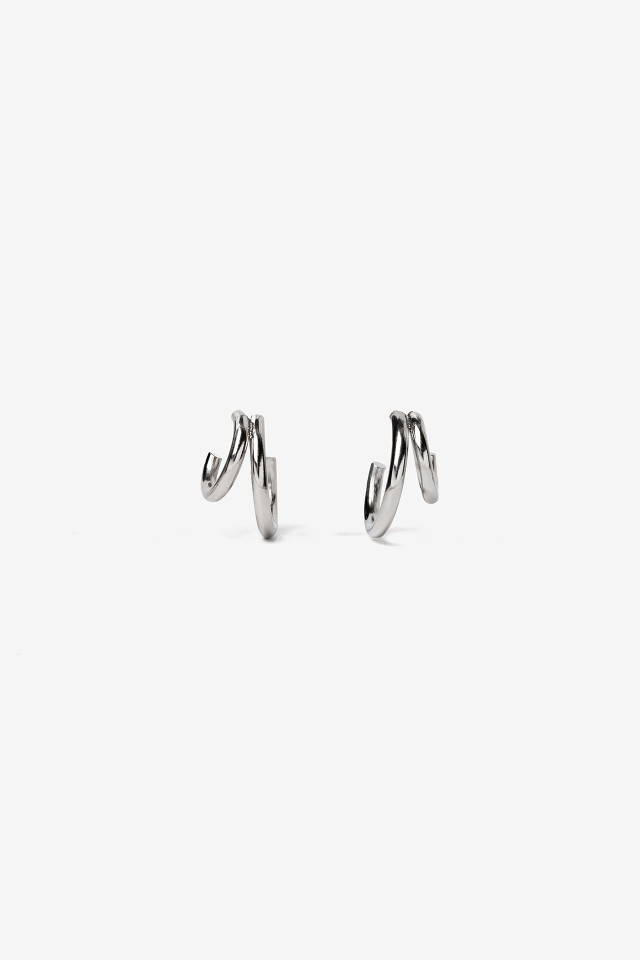 Twisted Silver Earrings
