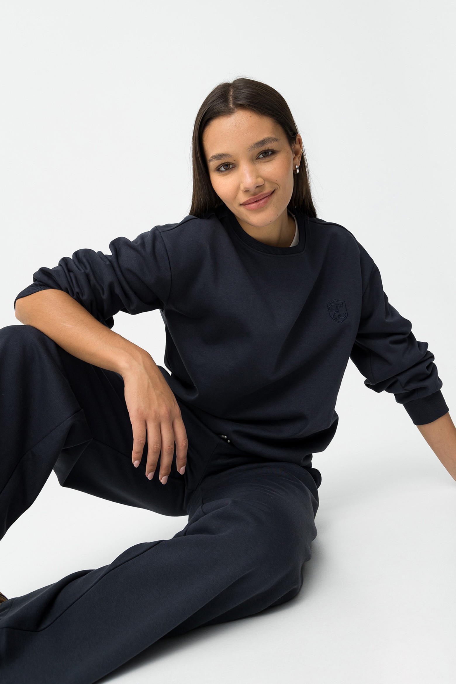 Front Embroidered Sweatshirt