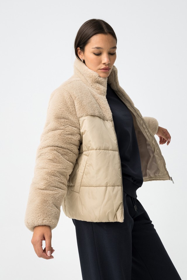 Relaxed Fit Combined Coat