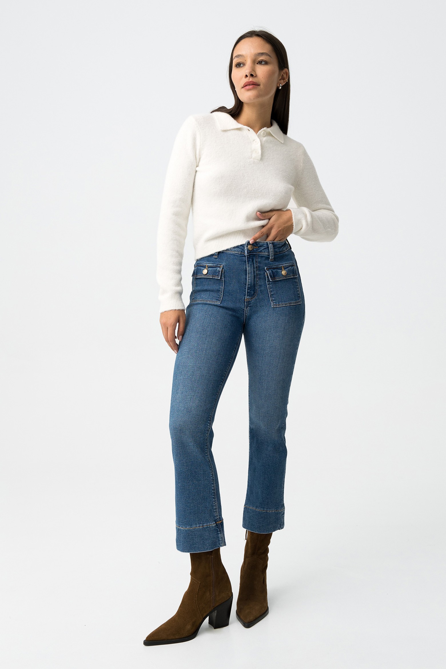 Cropped Jeans