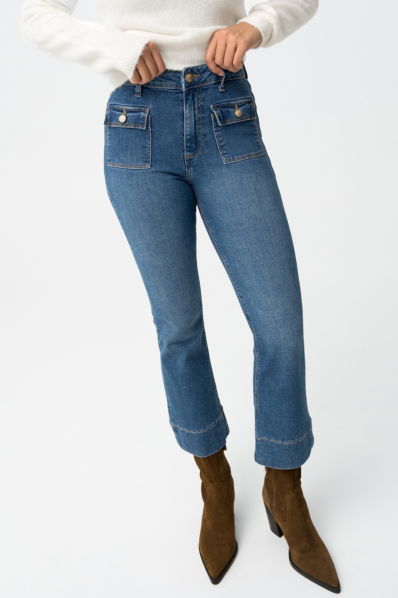 Cropped Jeans