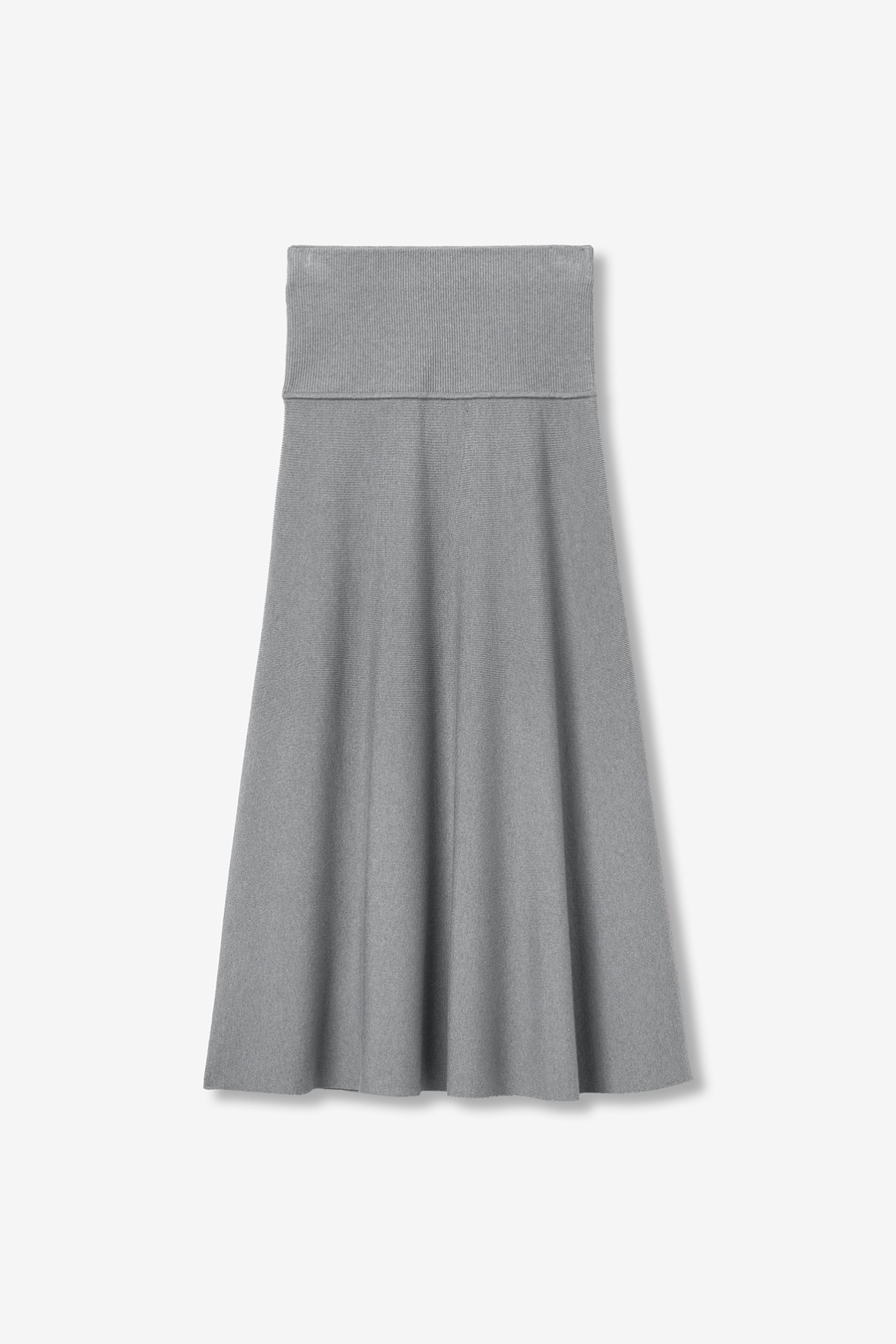 Ribbed Midi Skirt