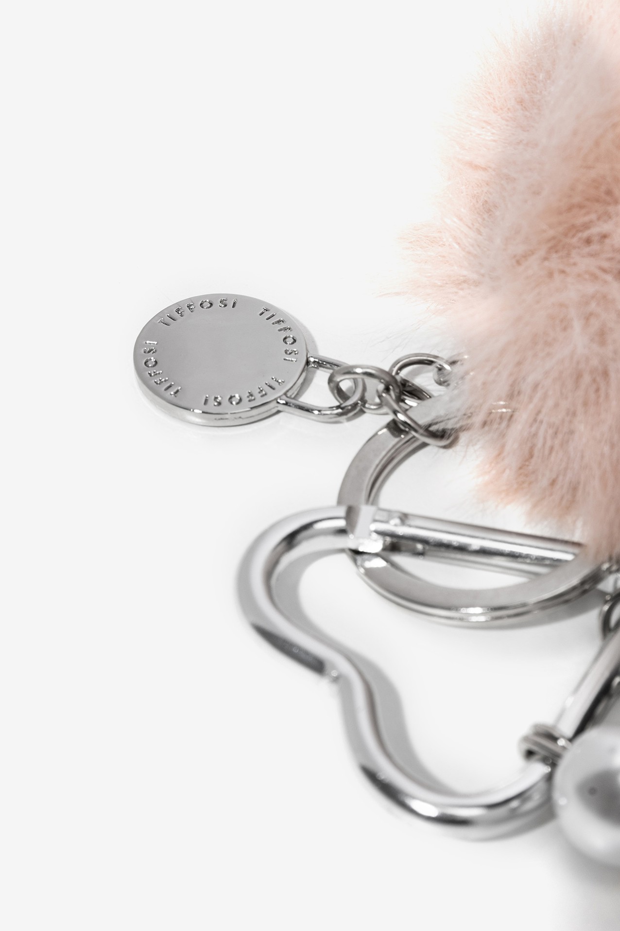 Pink Fluffy Keychain