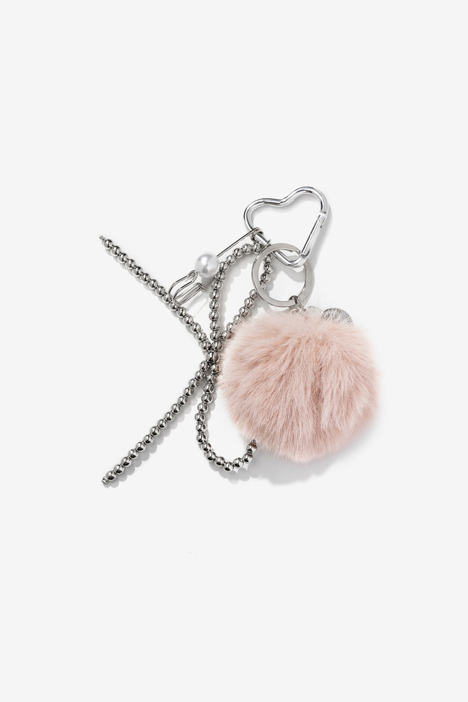 Pink Fluffy Keychain