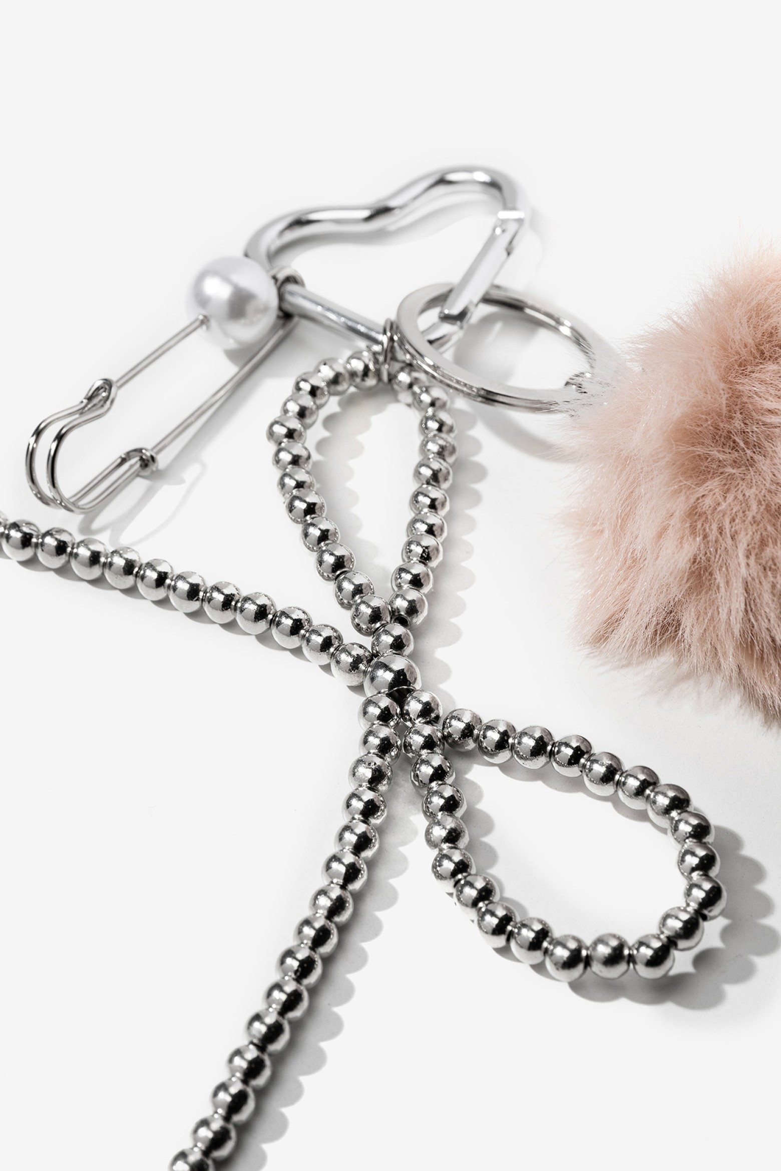 Pink Fluffy Keychain
