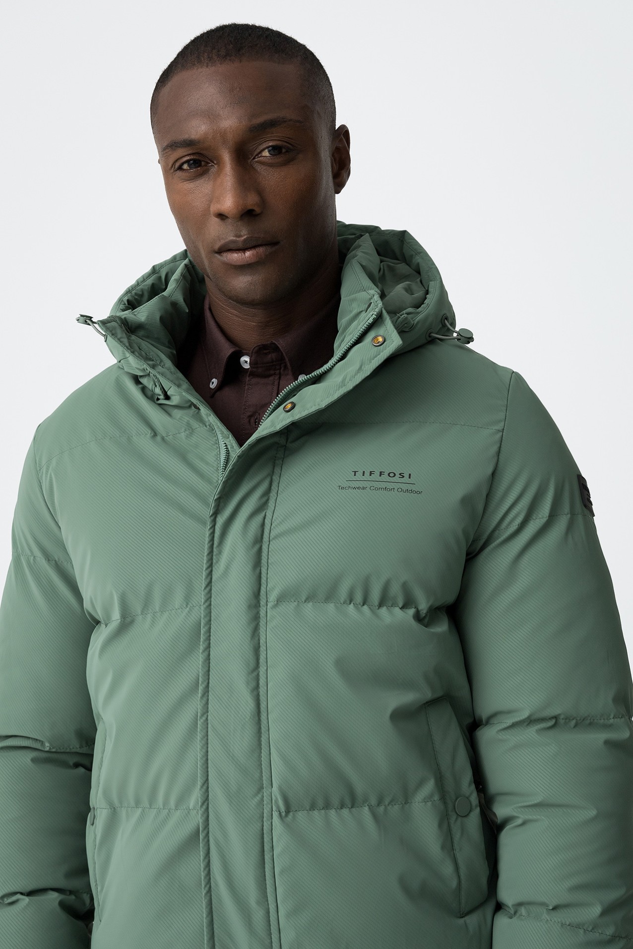 Chaqueta Acolchada con Capucha Removible