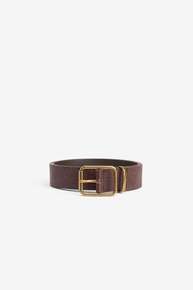 Red Belt with Buckle