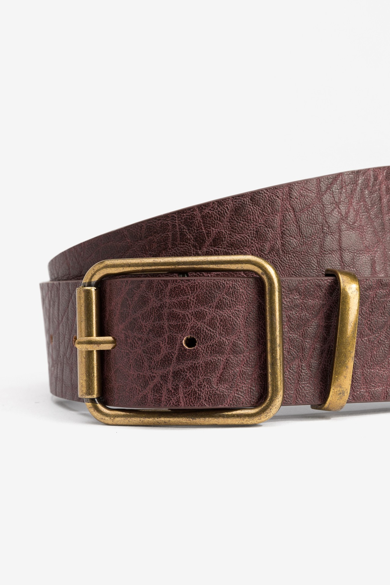 Red Belt with Buckle