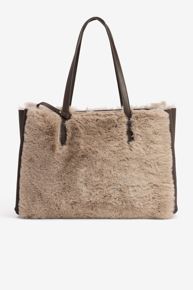 Beige Shopper Bag