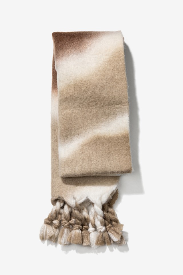 Beige Gradient Scarf