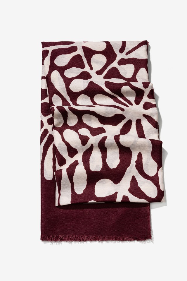 Abstract Red Scarf