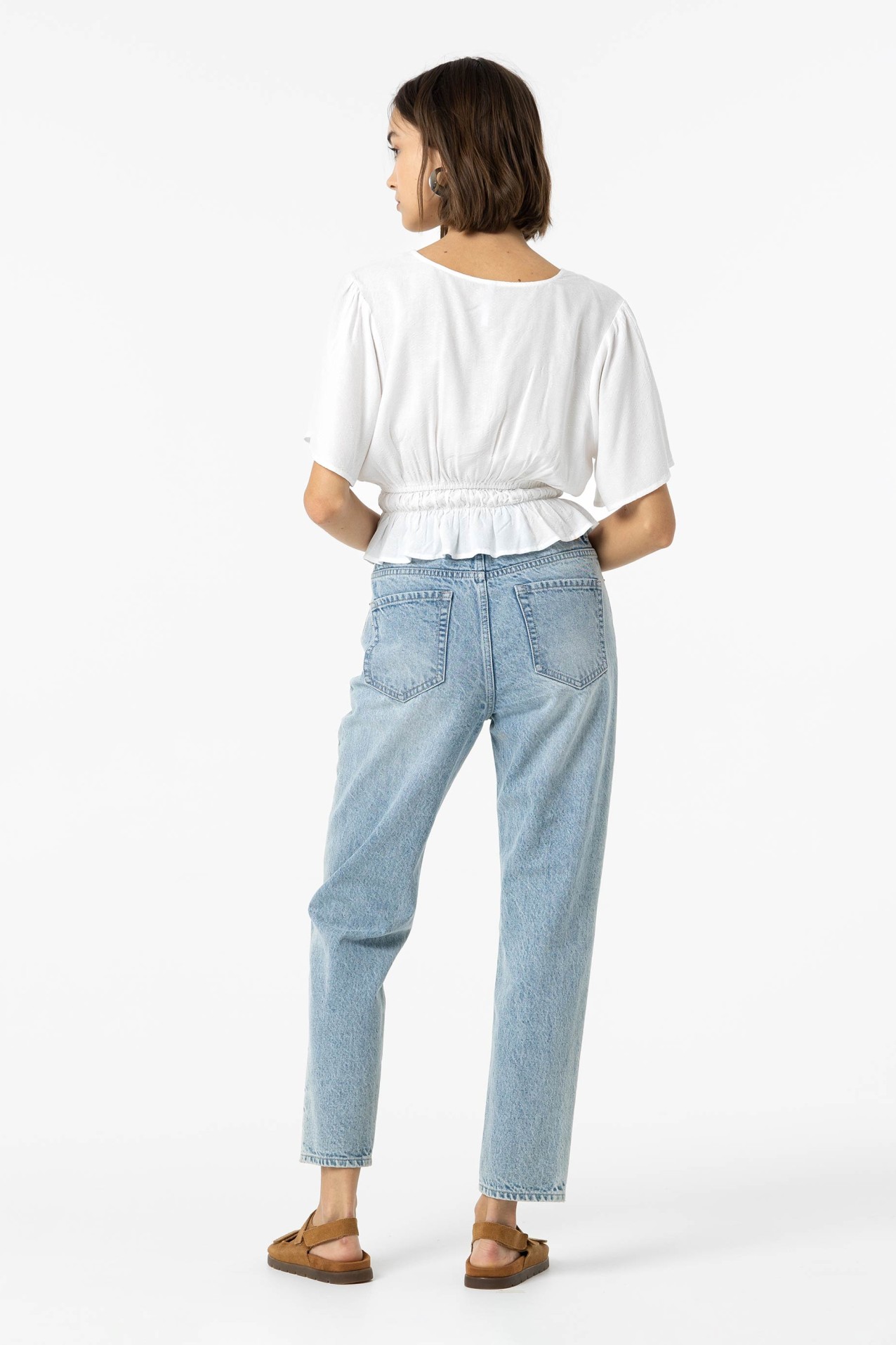 Tapered Fit Mom Jeans