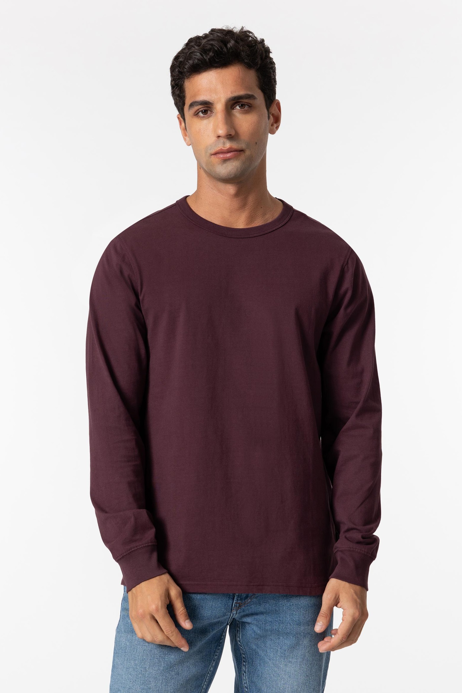 T-shirt Básica de Manga Comprida