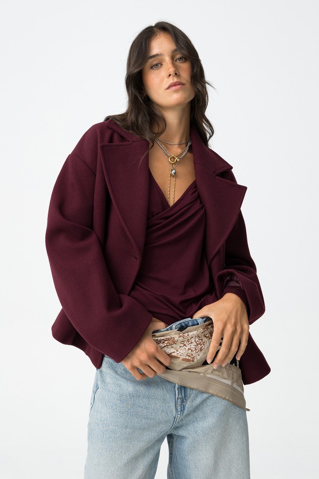 Relaxed Coat with Double Breasted