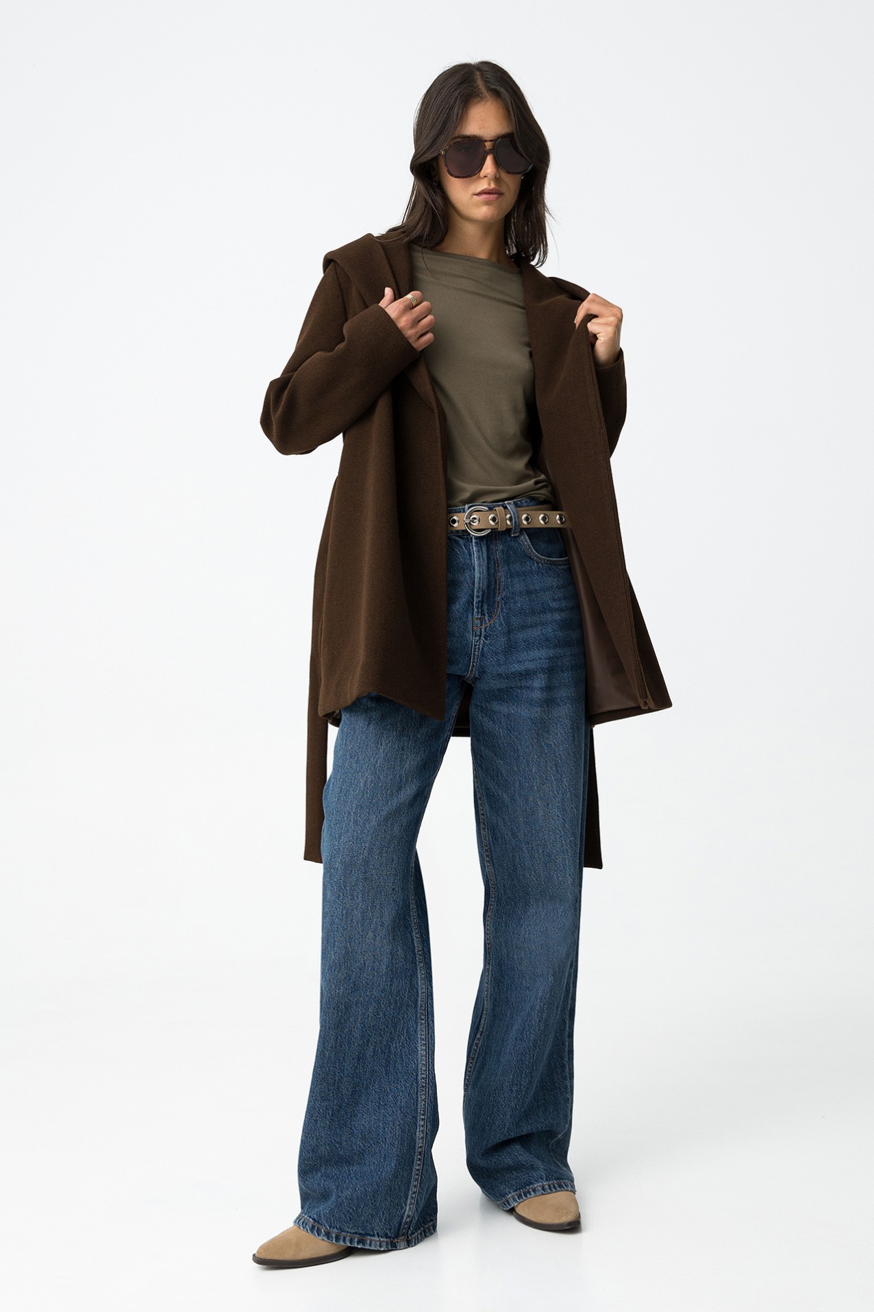 Abrigo Largo con Capucha