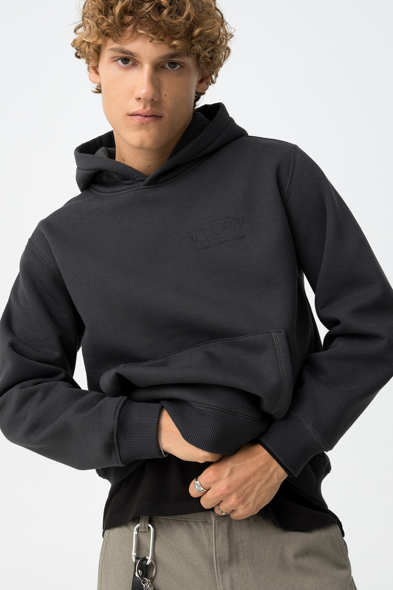 Grey Hoodie with Pocket