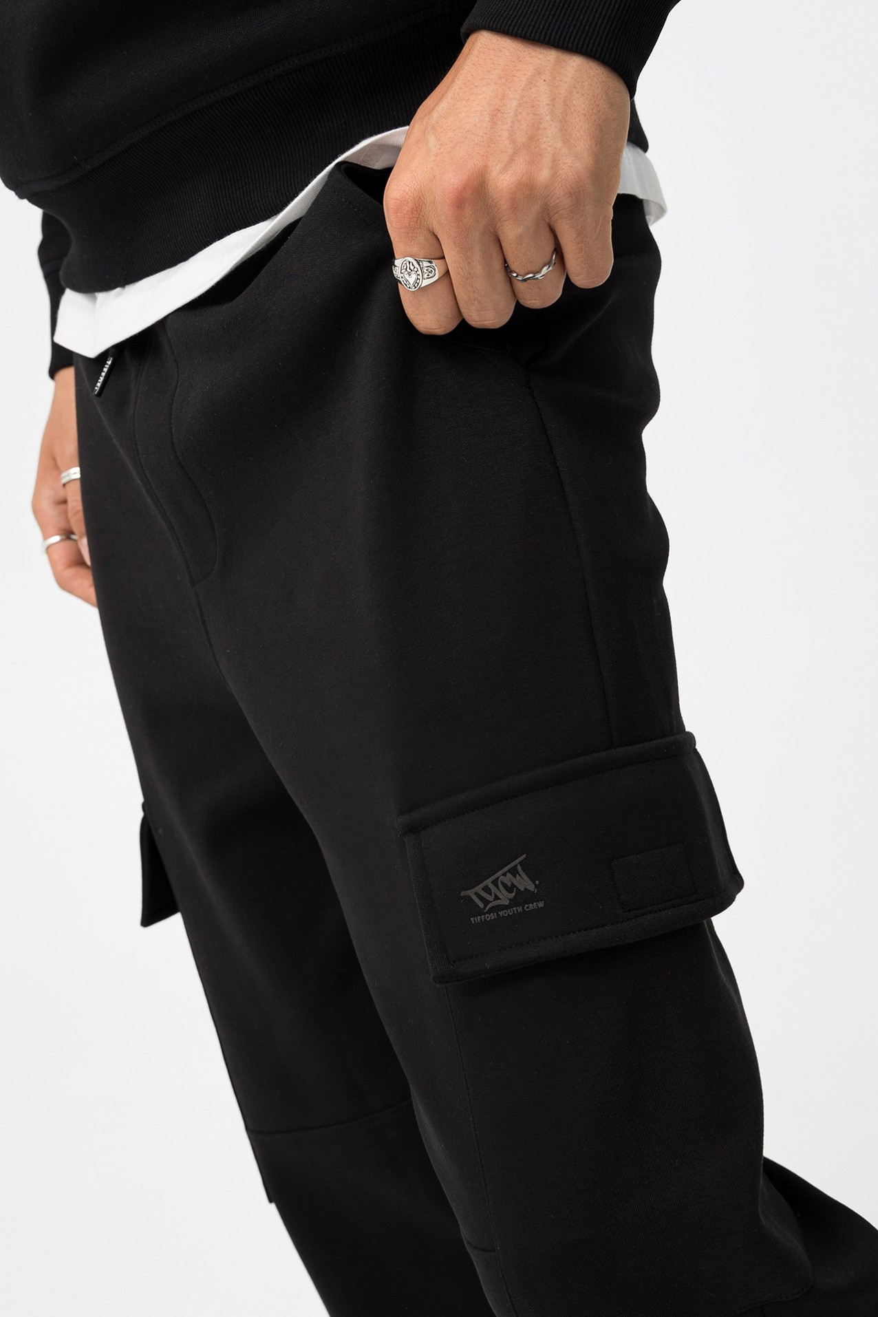 Black Regular Fit Trousers