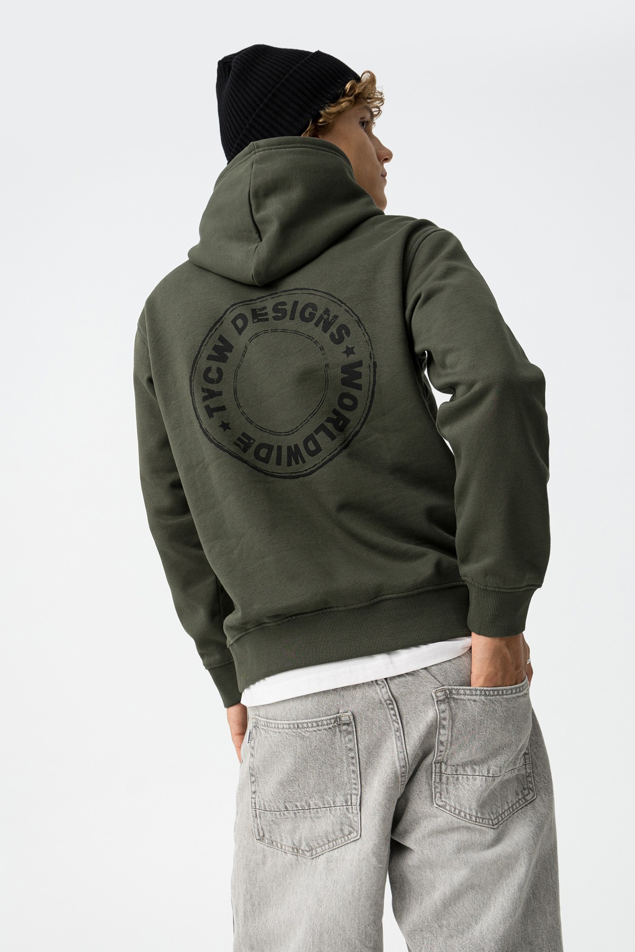 Hoodie Caqui Casual