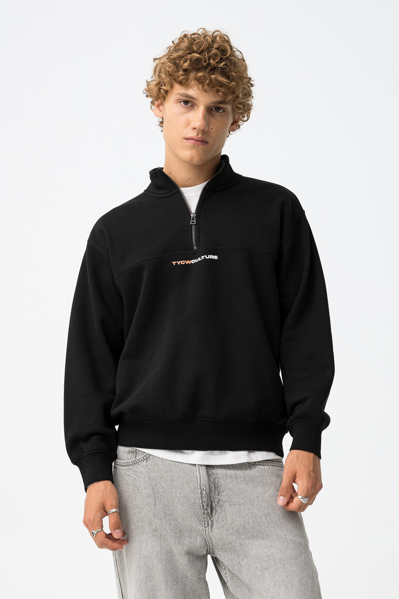 Sweatshirt Preto Relaxed