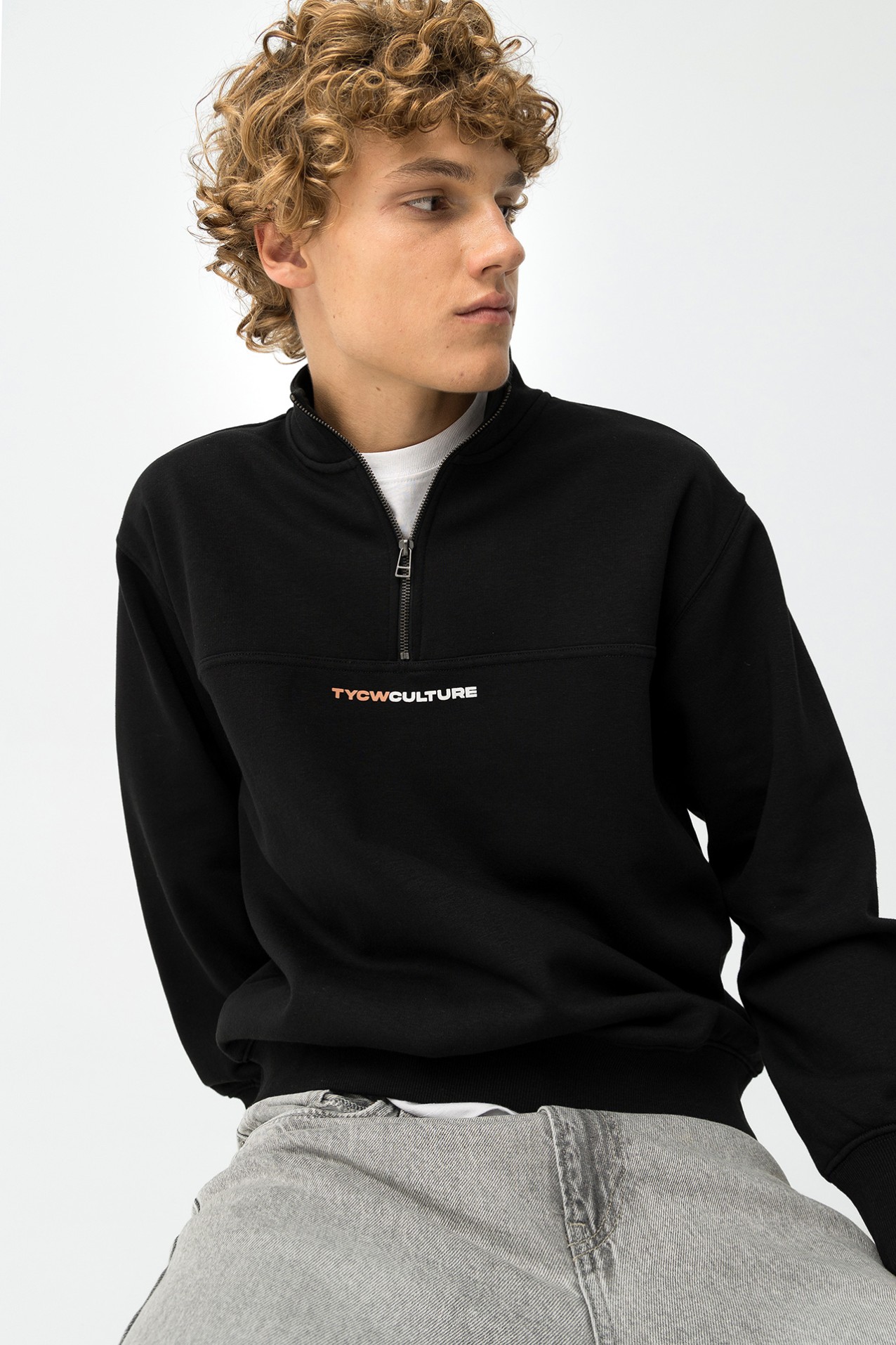 Sweatshirt Preto Relaxed