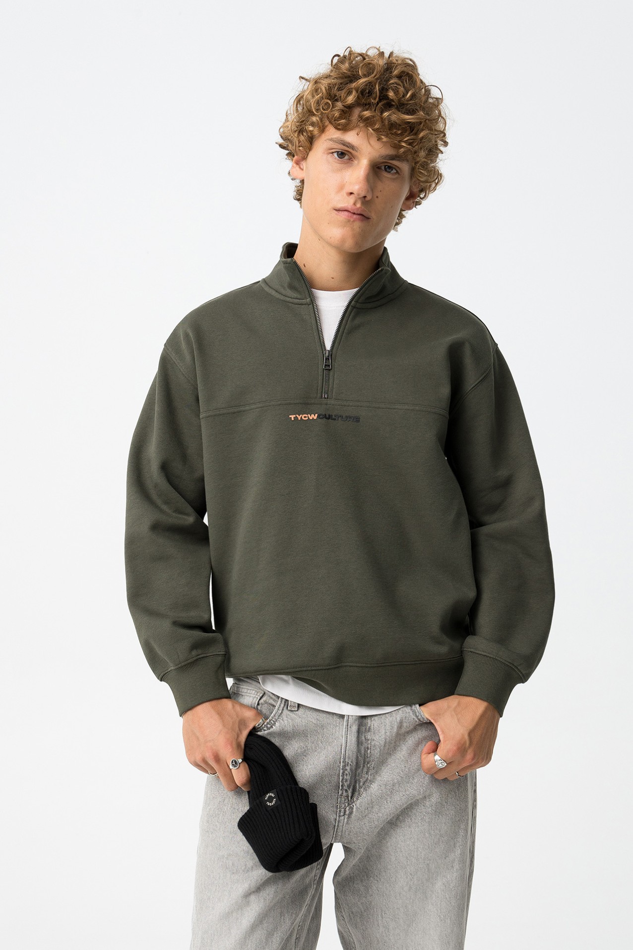 Sweatshirt Caqui Relaxed