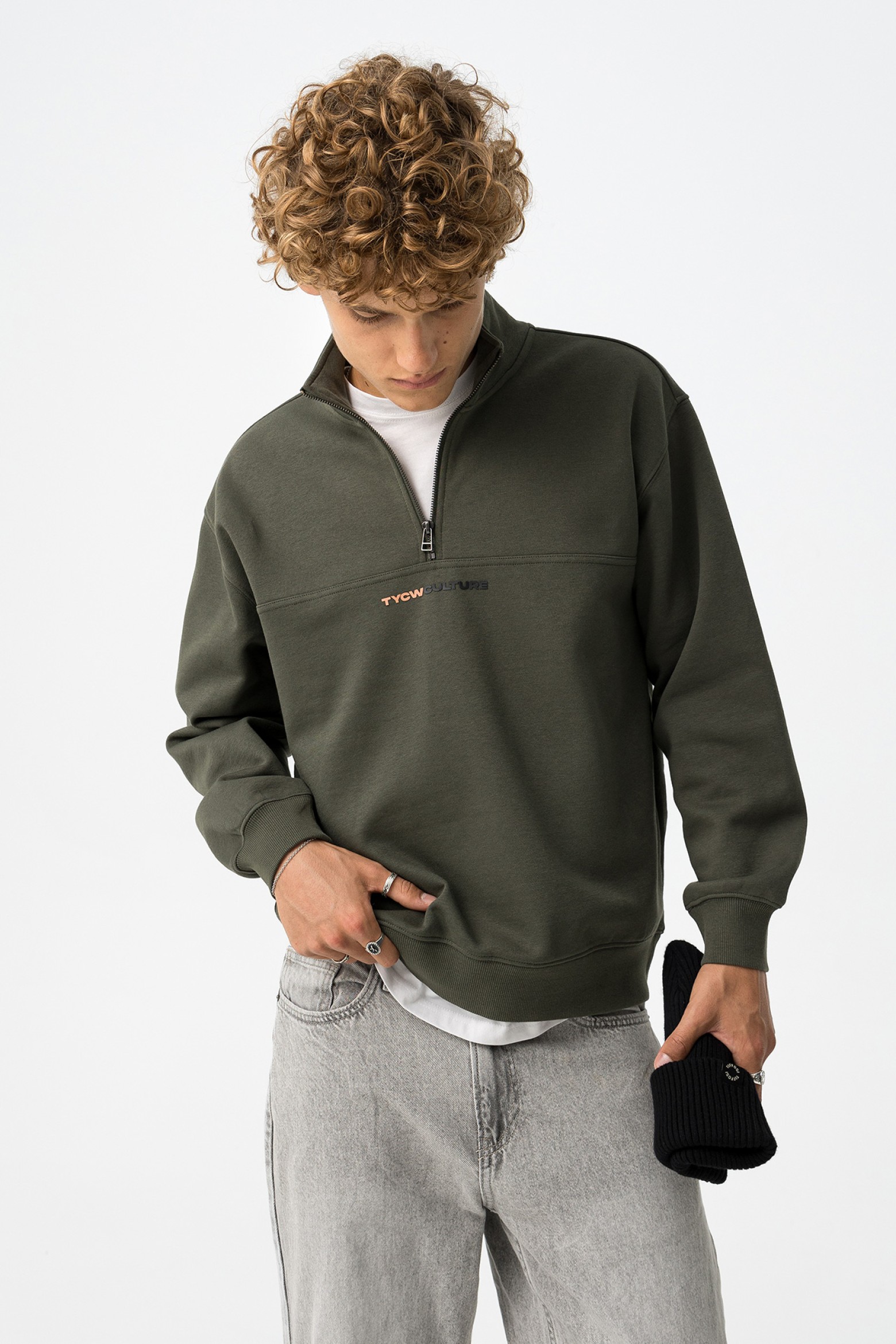 Sweatshirt Caqui Relaxed