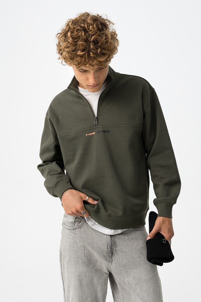 Sweatshirt Caqui Relaxed