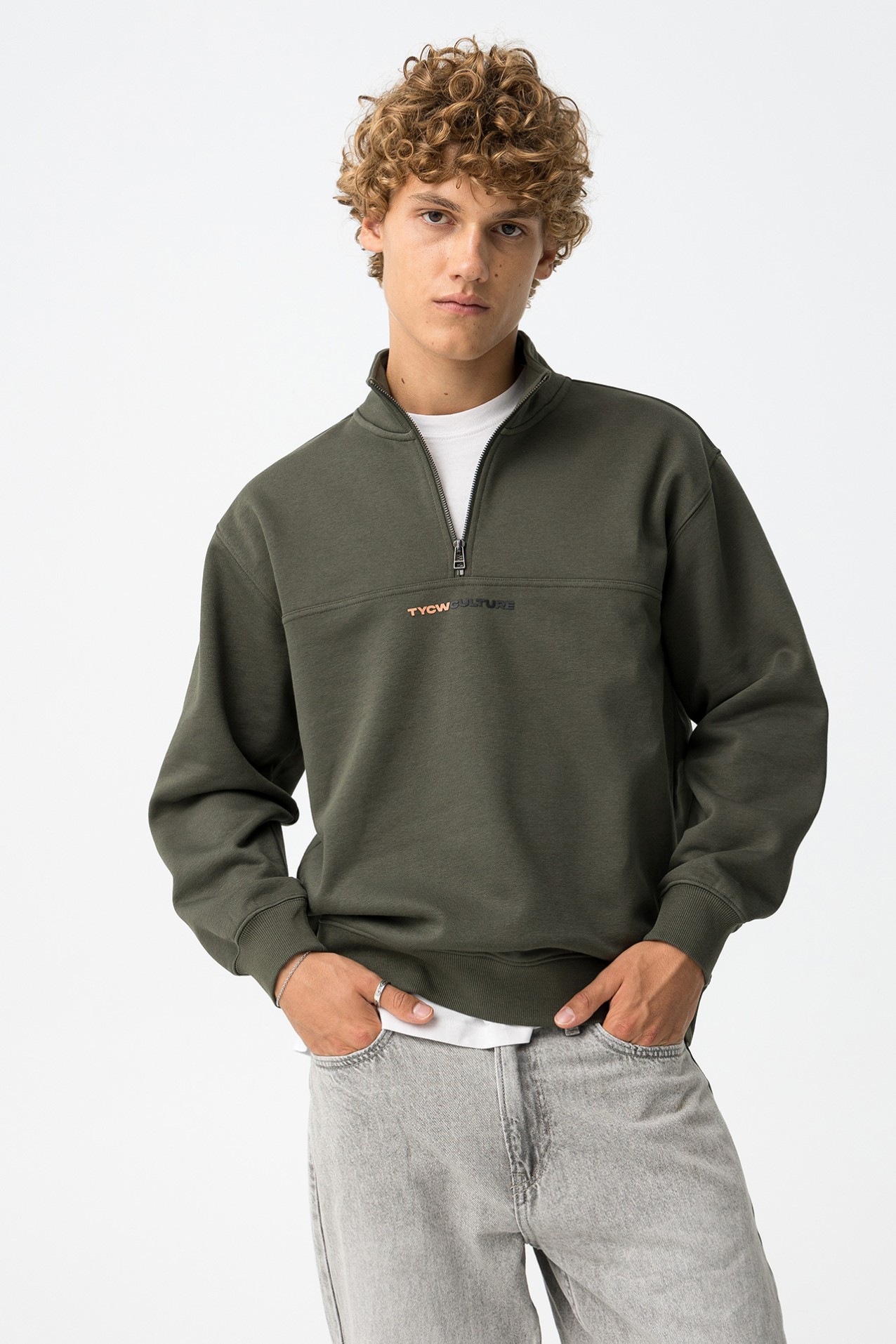 Sweatshirt Caqui Relaxed