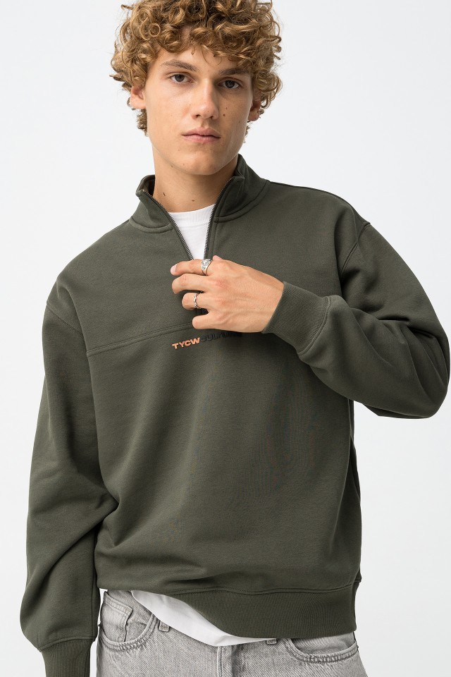 Sweatshirt Caqui Relaxed