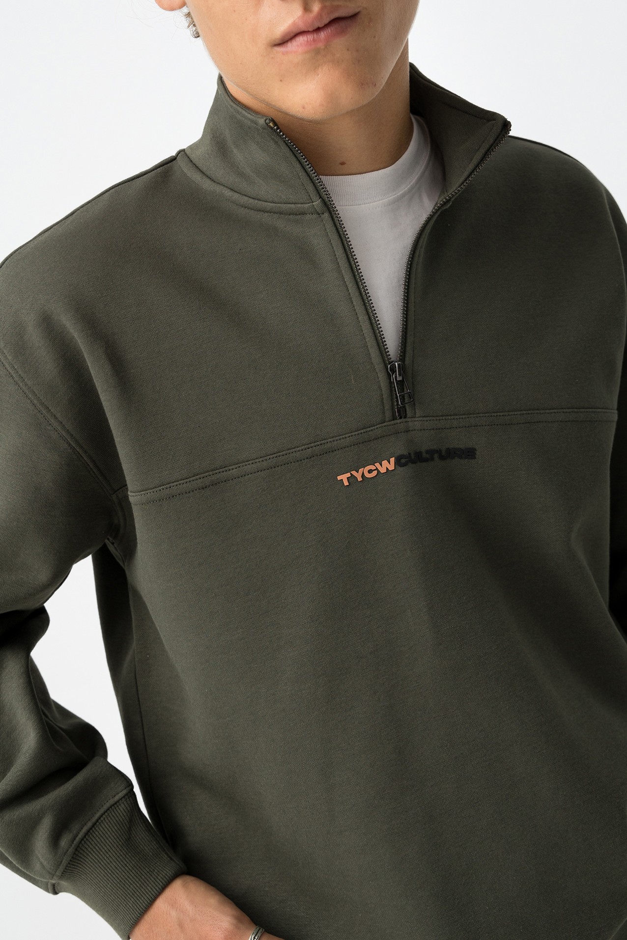 Sweatshirt Caqui Relaxed