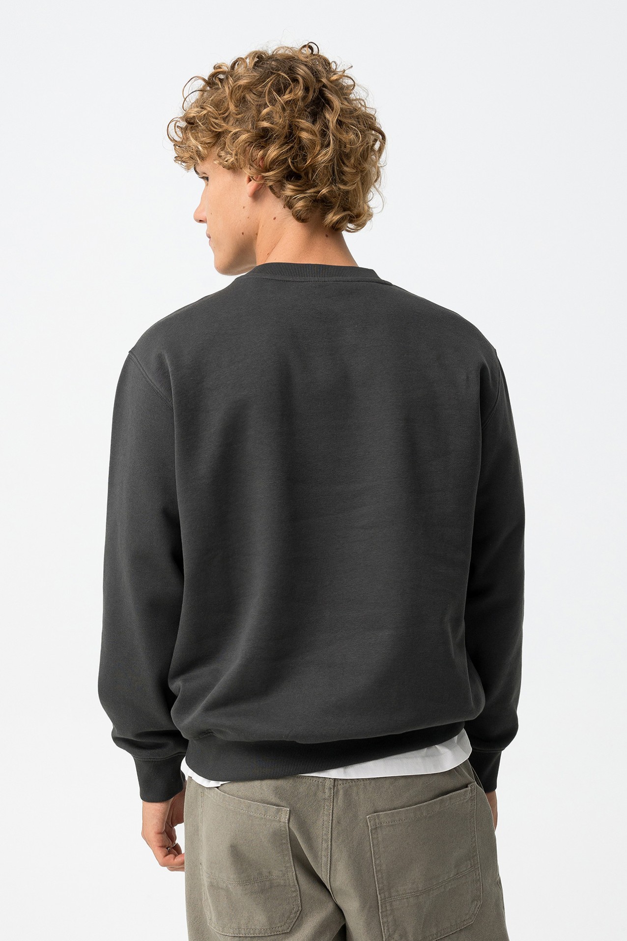 Sweatshirt Cinza Casual