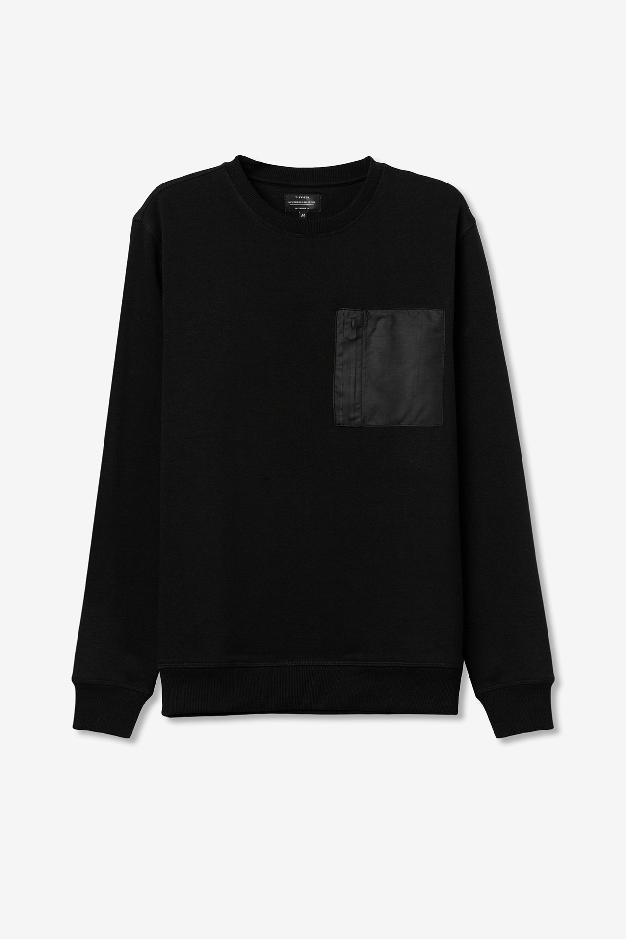 Sweatshirt com bolso de zper