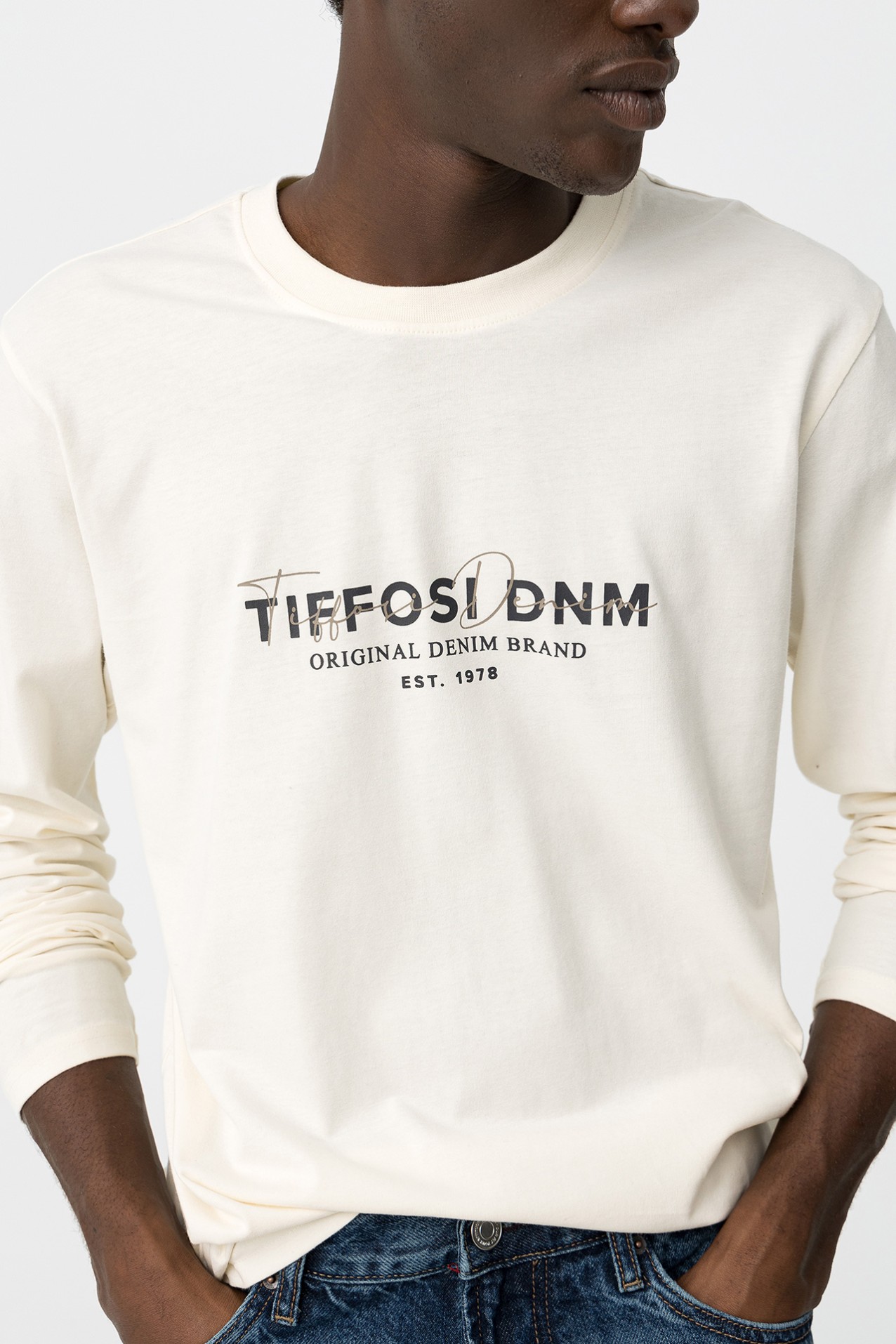 Camiseta Estampada de Manga Larga