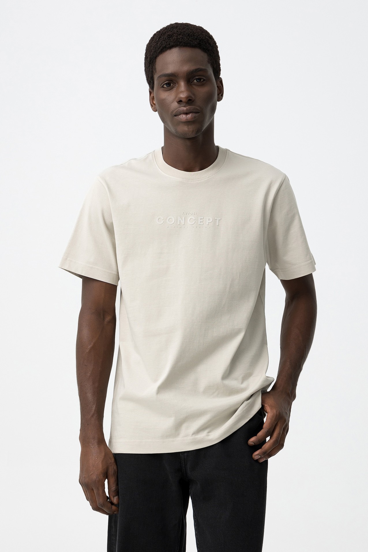 Beige Short Sleeve T-shirt