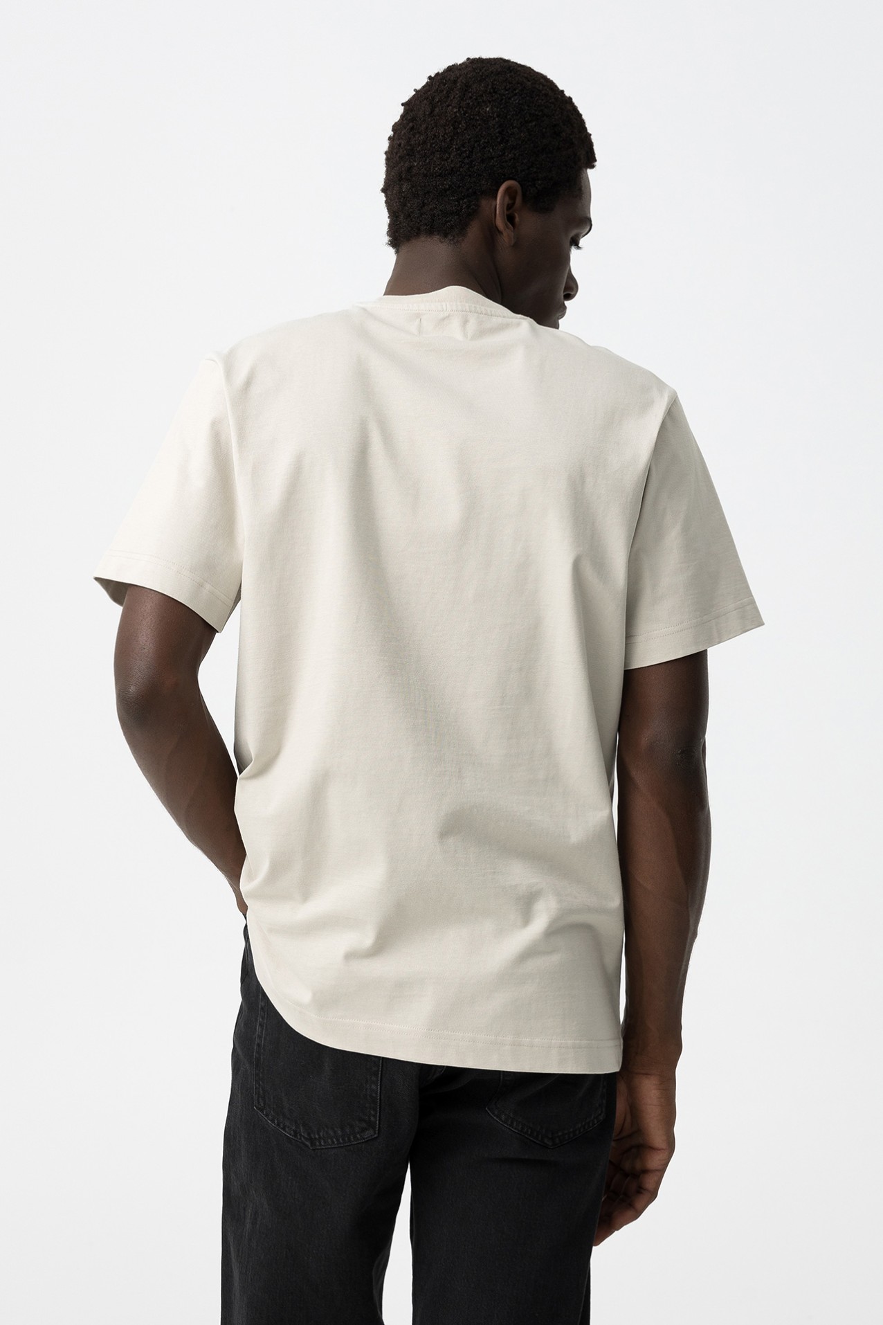 Beige Short Sleeve T-shirt