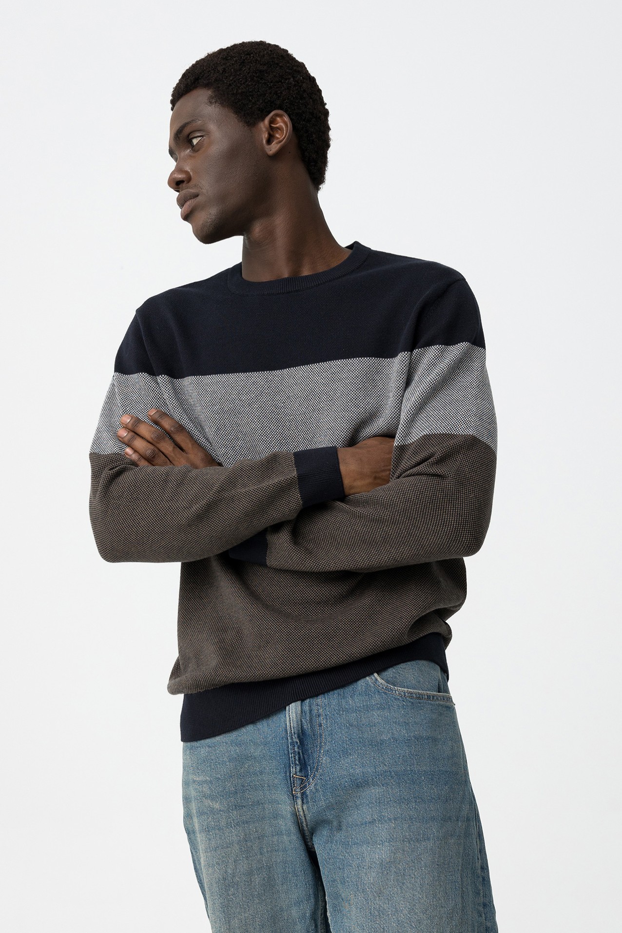 Striped Knit Sweater