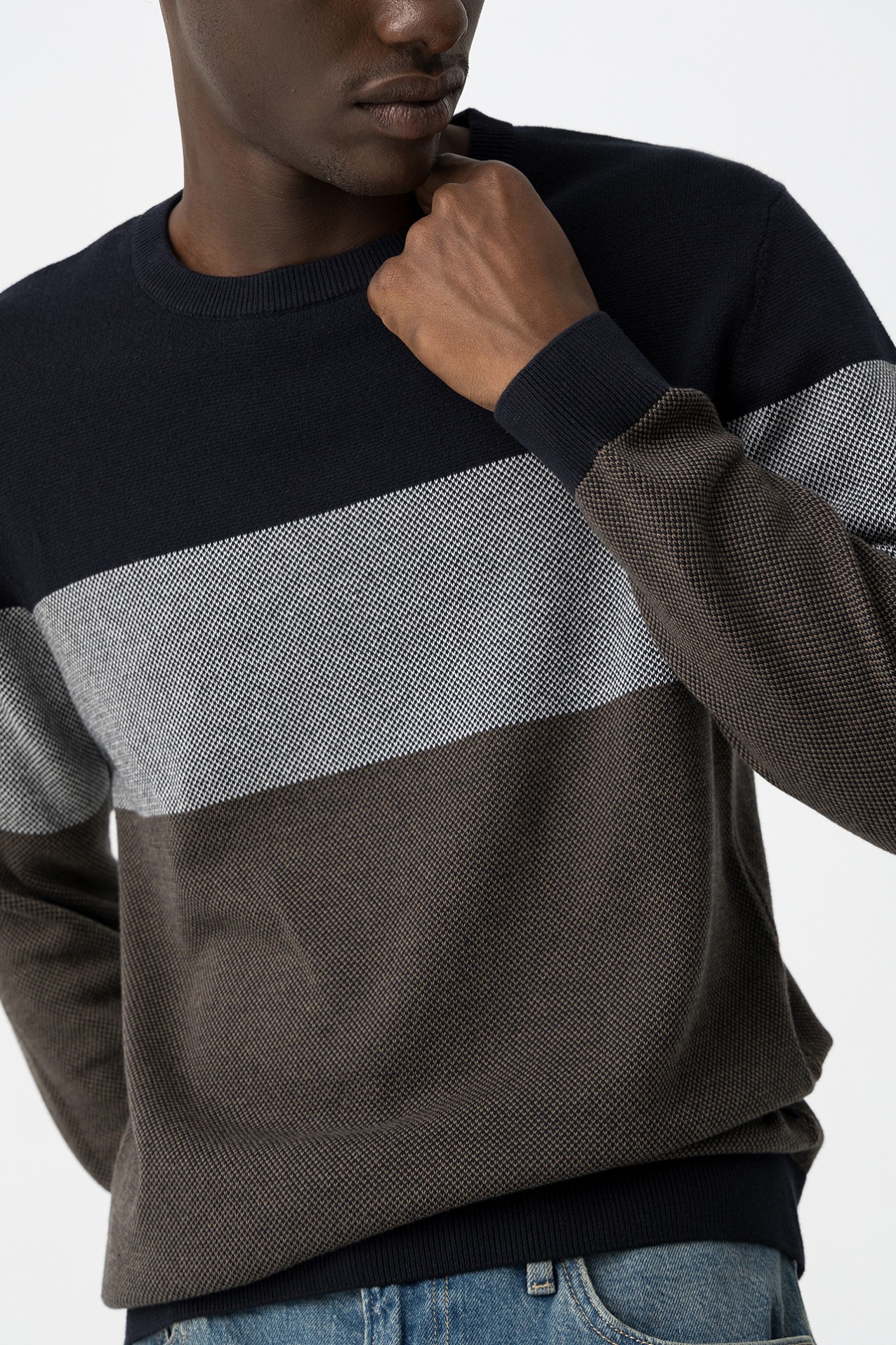 Striped Knit Sweater