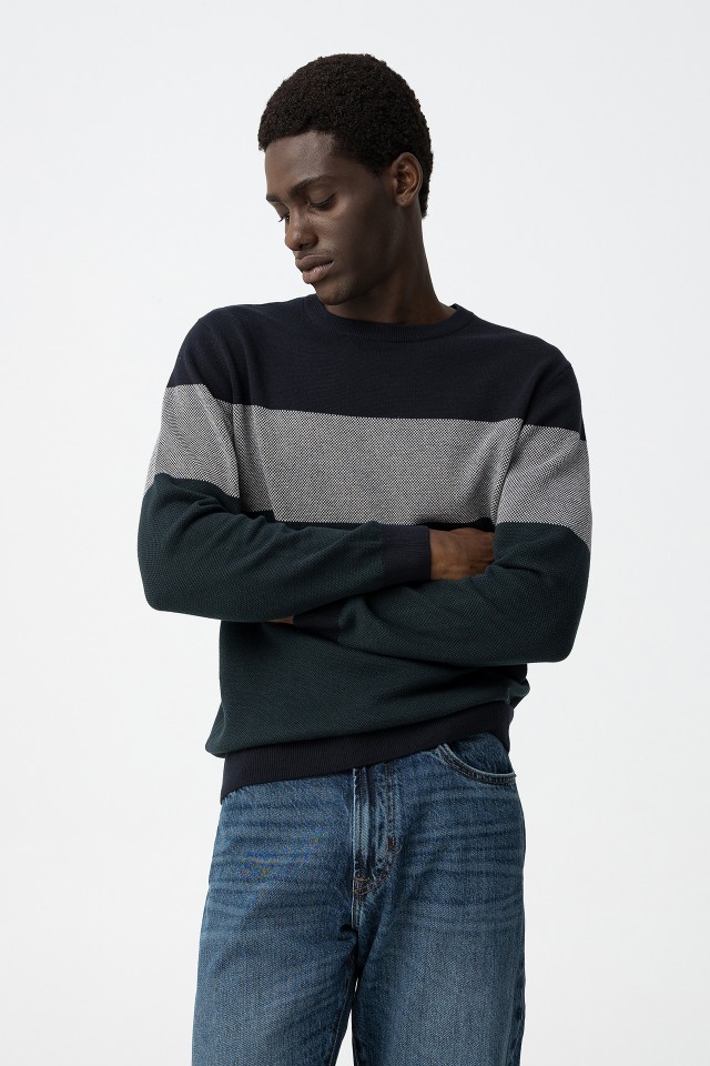 Striped Knit Sweater