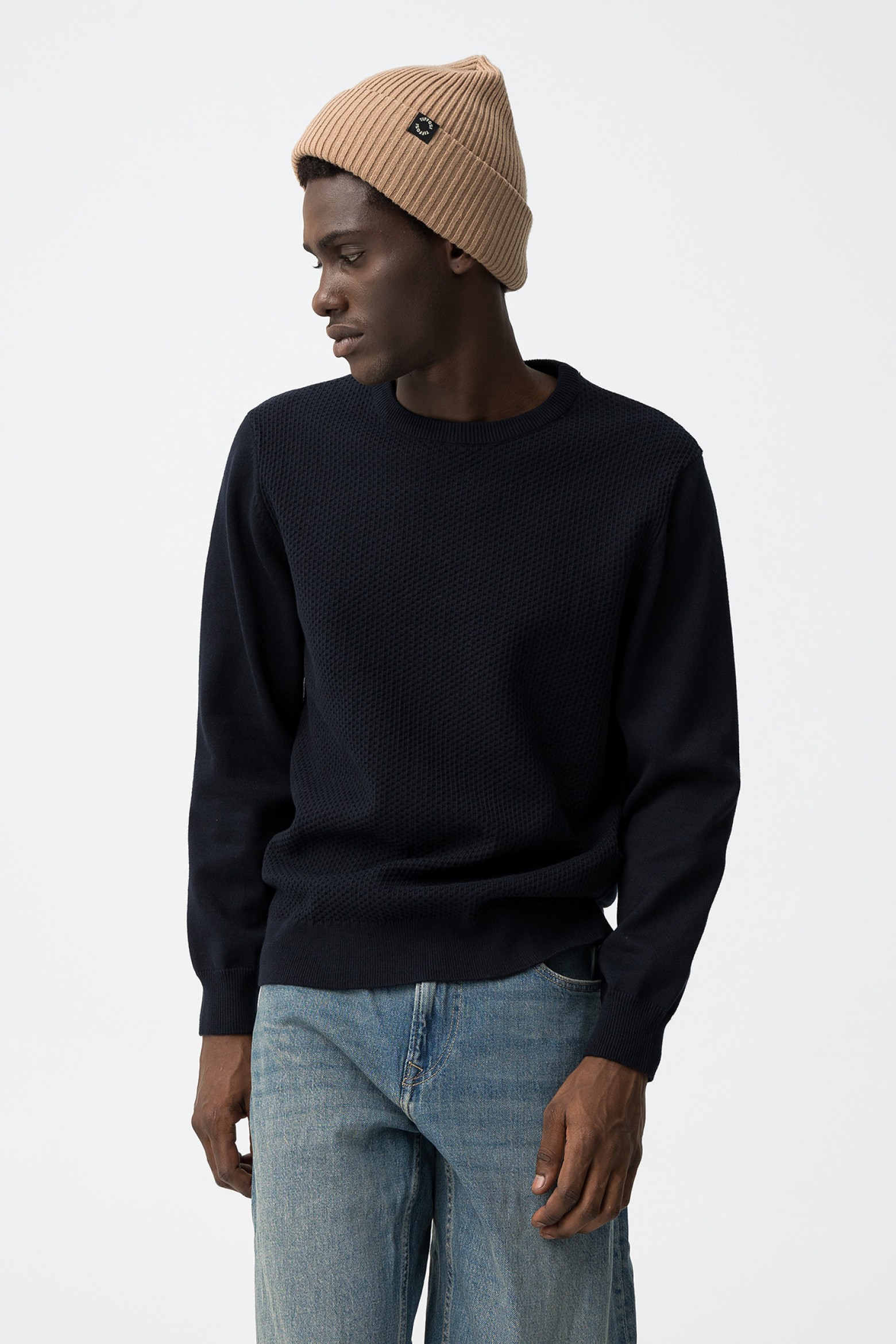 Camisola em Malha Texturizada