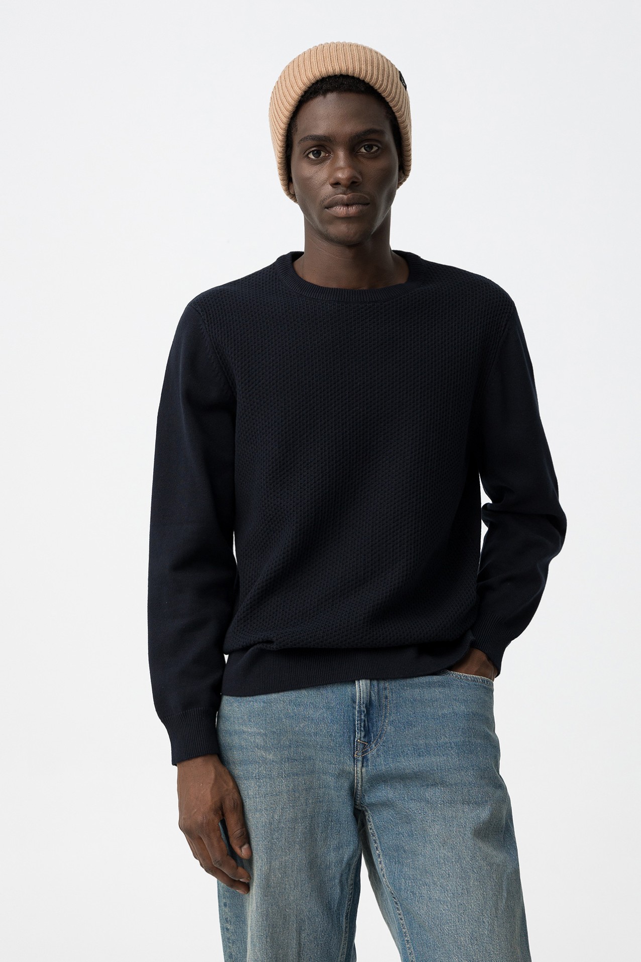 Camisola em Malha Texturizada