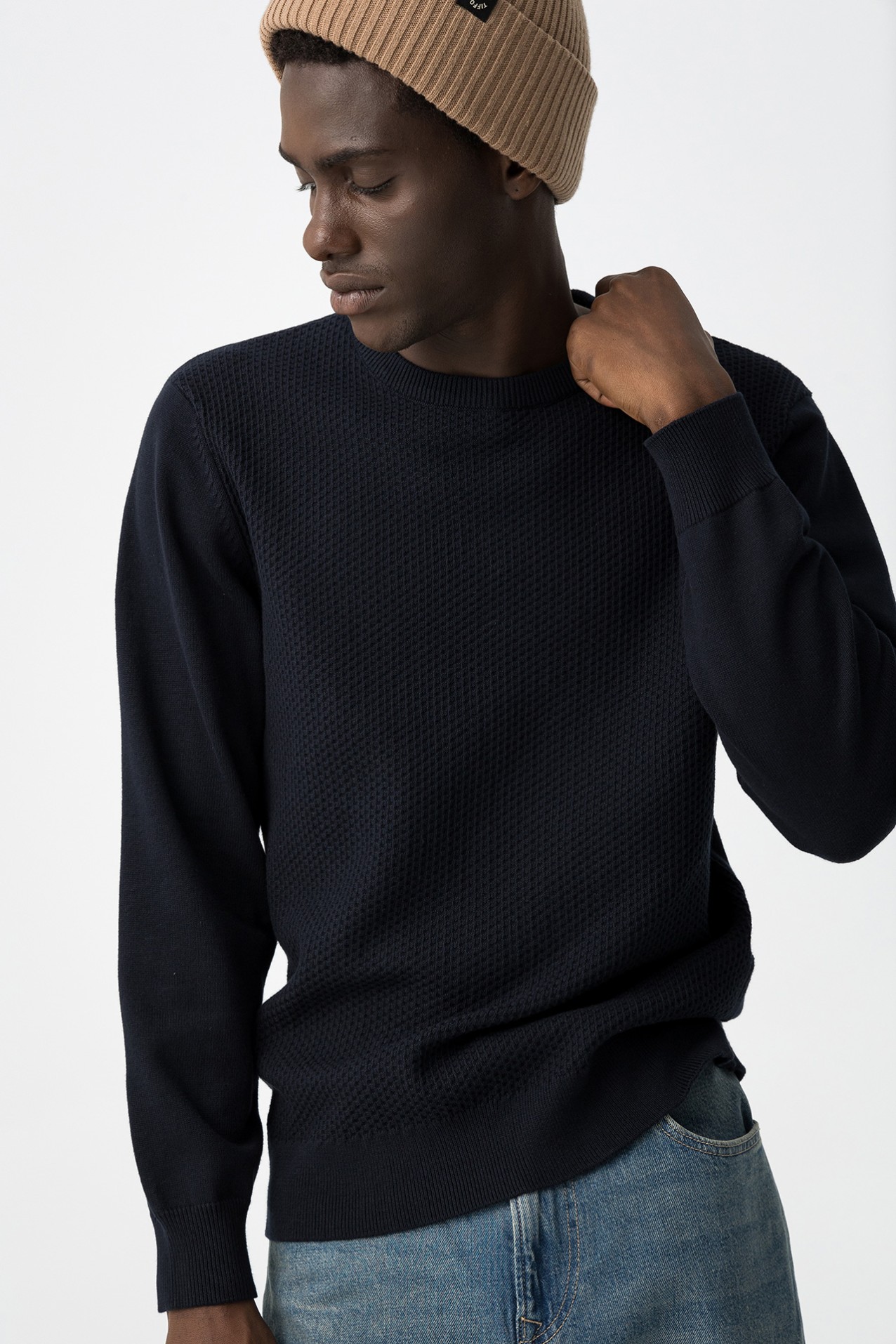 Camisola em Malha Texturizada