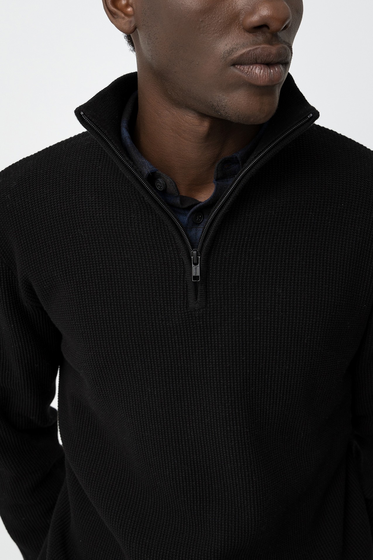 Camisola Regular com Gola Alta