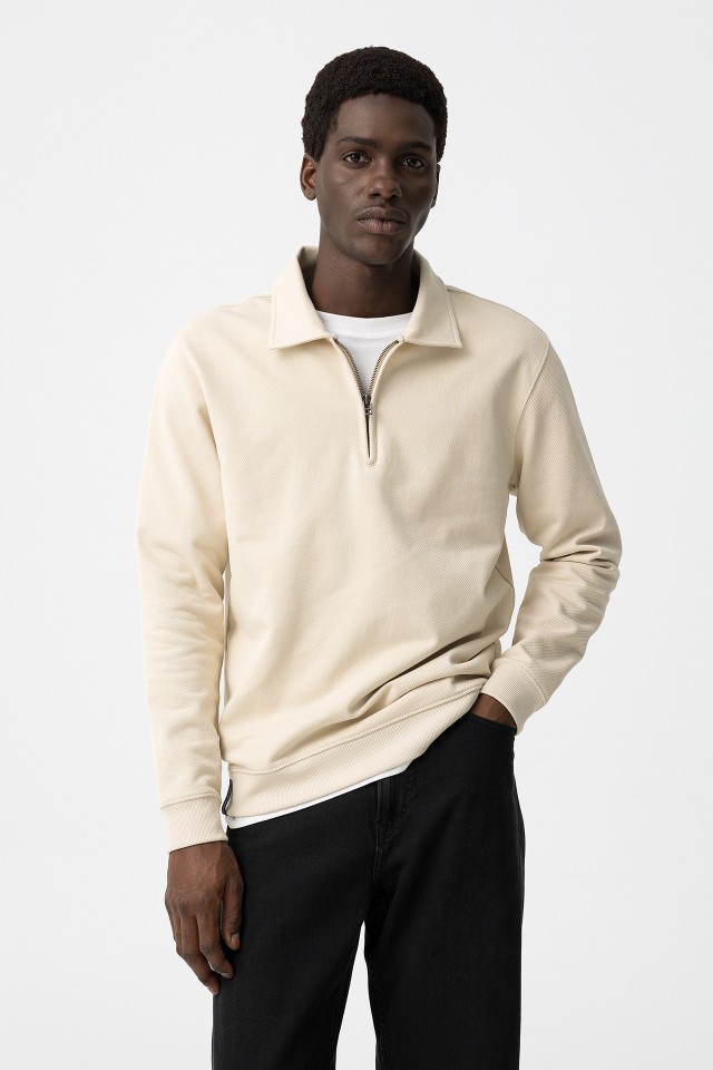 Sweatshirt Bege Casual