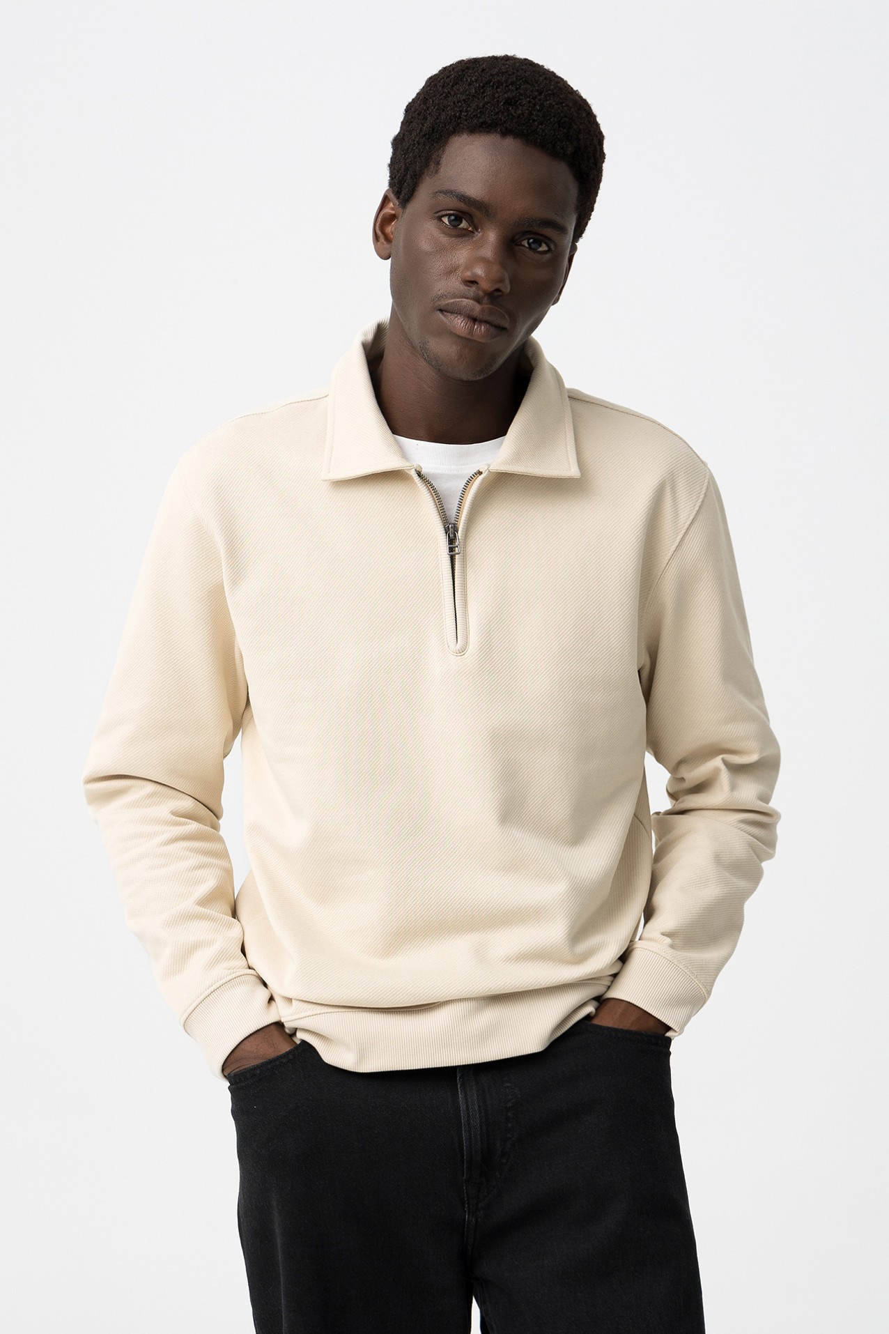 Sweatshirt Bege Casual