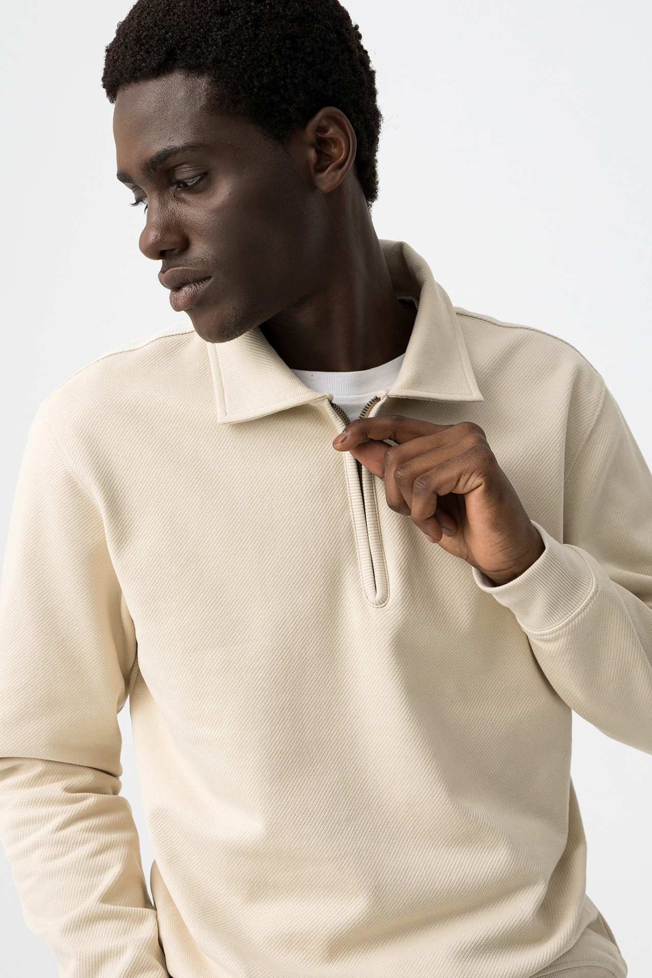 Sweatshirt Bege Casual