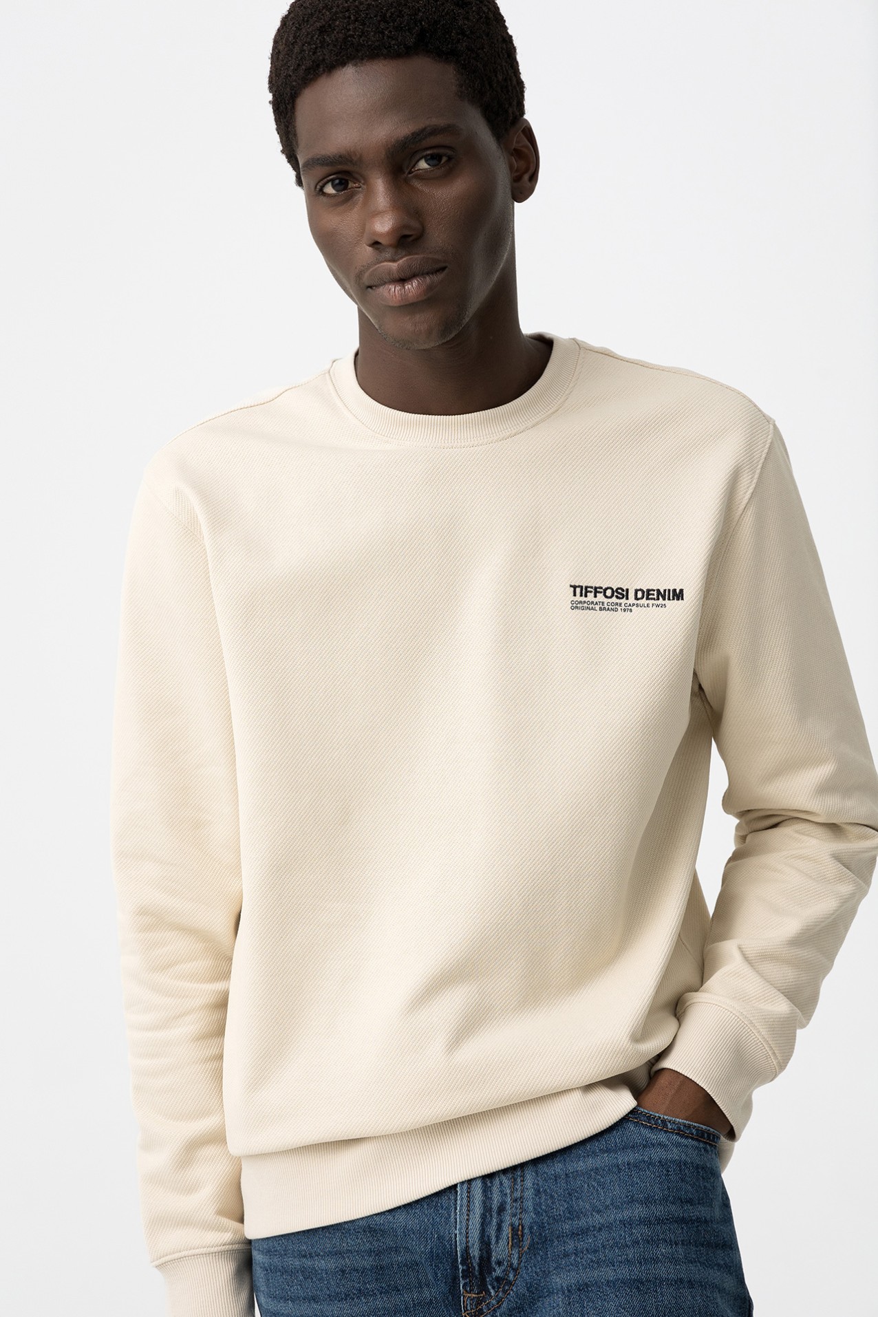 Sweatshirt Bege Casual